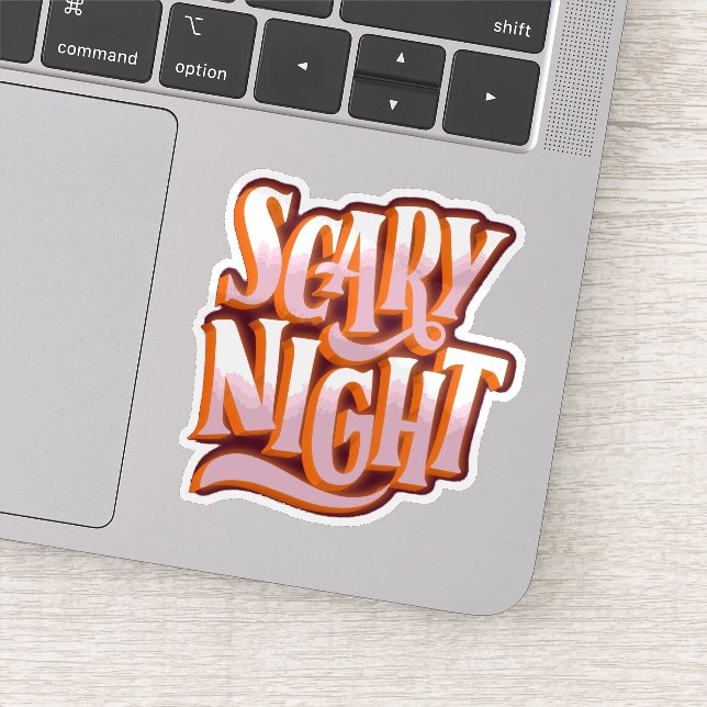 Halloween scary night sticker (Detail)