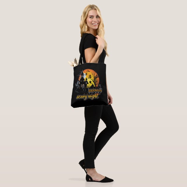 Halloween Scary Night Tote Bag (On Model)