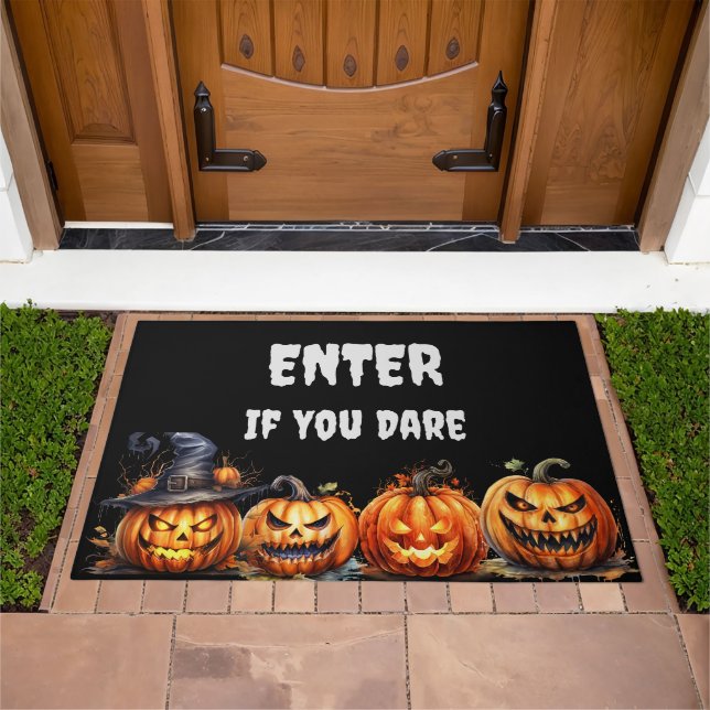 Halloween Scary Pumpkin Doormat (Outdoor)