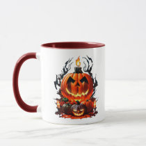 Halloween Scary Pumpkin Mug