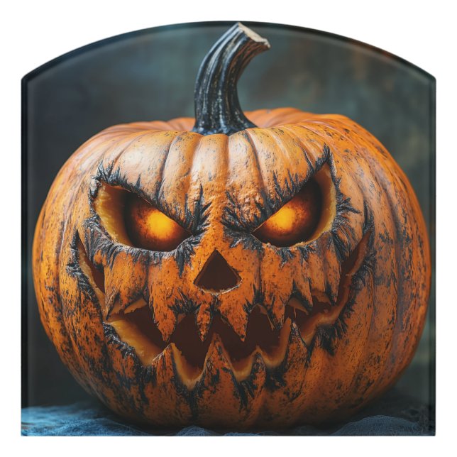 Halloween Scary Pumpkin Sign (Contour Front)