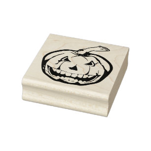Halloween Scary Pumpkin Stamp Favor Bags & Tags