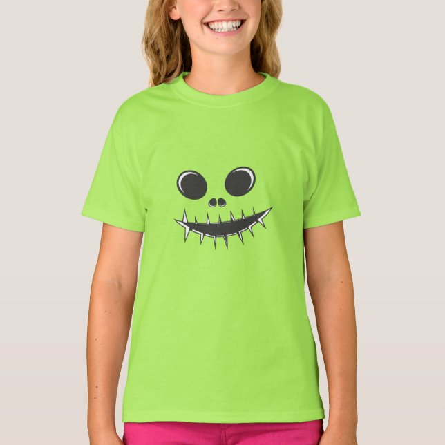 Halloween Scary Pumpkin  T-Shirt (Front)