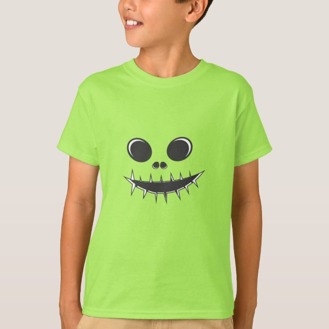 Halloween Scary Pumpkin  T-Shirt (Front)