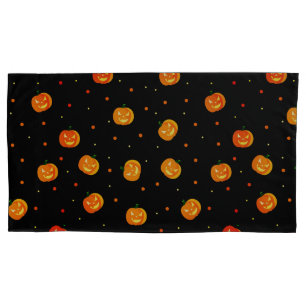 Halloween Scary Pumpkins Jack-o'-Lantern Pattern Pillow Case