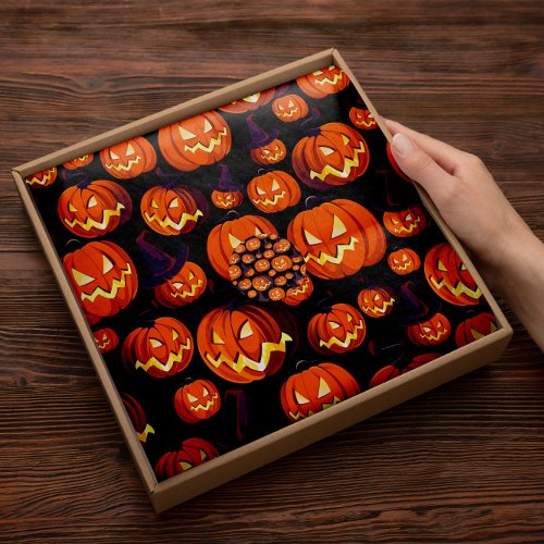 Halloween Scary Pumpkins  Pumpkins Tissue Paper