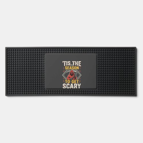 Halloween Scary Reaper Vintage Design Bar Mat