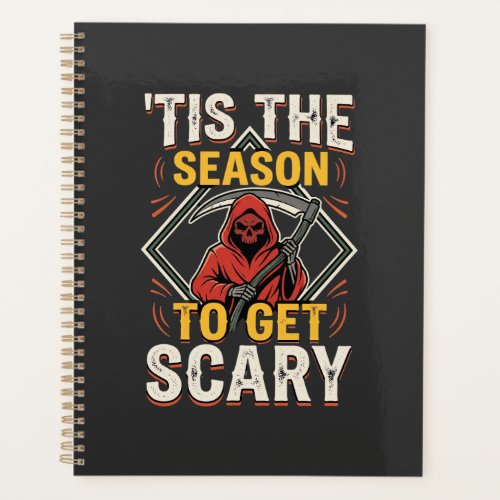 Halloween Scary Reaper Vintage Design Planner