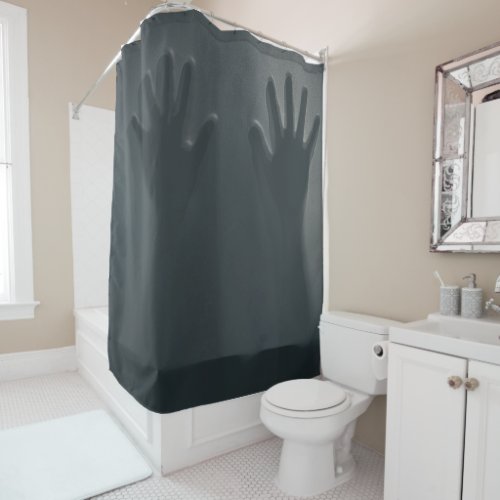 Halloween Scary Silhouette Hands Shower Curtain