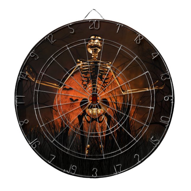 Halloween, Scary Skeleton Dart Board (Front)