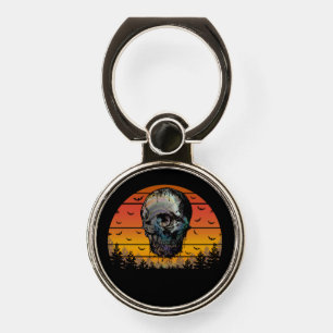 HALLOWEEN SCARY SKULL PHONE RING STAND