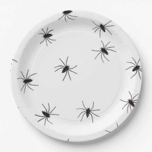 Halloween Scary Spider Pattern Paper Plates