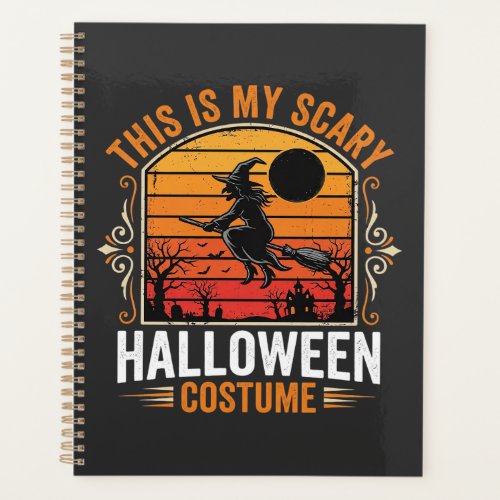 Halloween Scary Vintage Witch Costume Design Planner