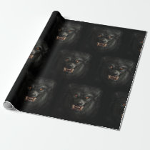 Halloween Scary Werewolf Wrapping Paper