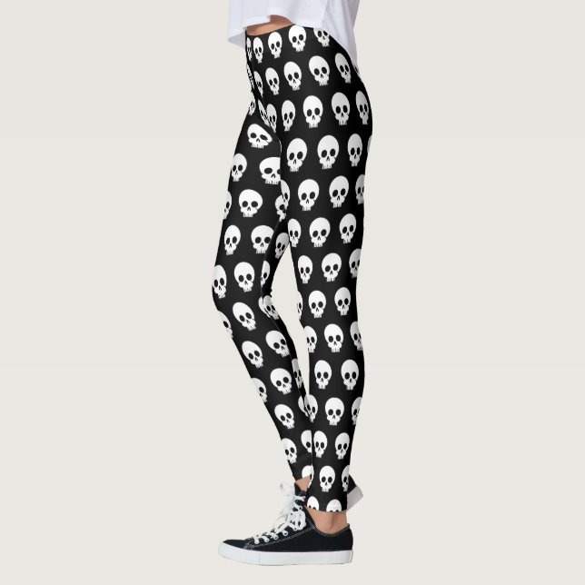 Halloween - Scattered Skull Leggings (Left)
