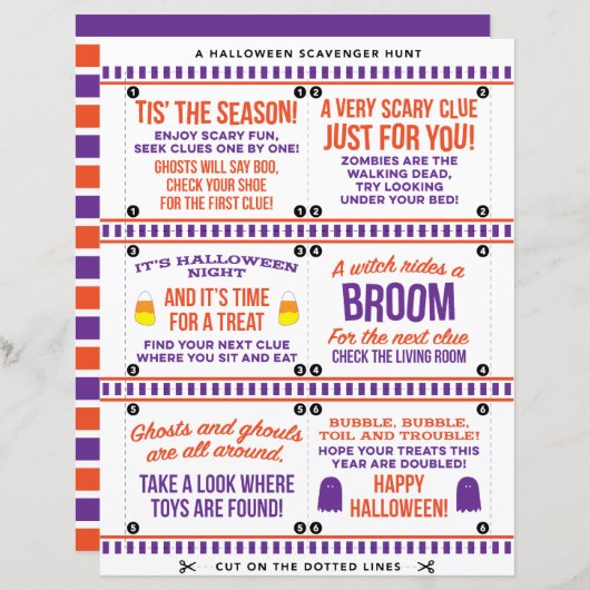 Halloween Scavenger Hunt (Front/Back)