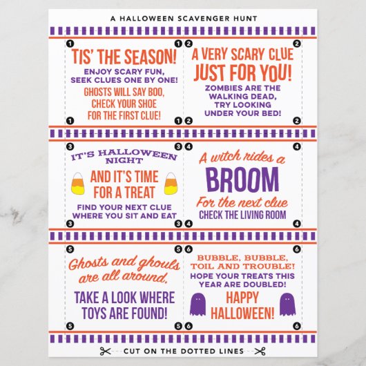 Halloween Scavenger Hunt (Front)