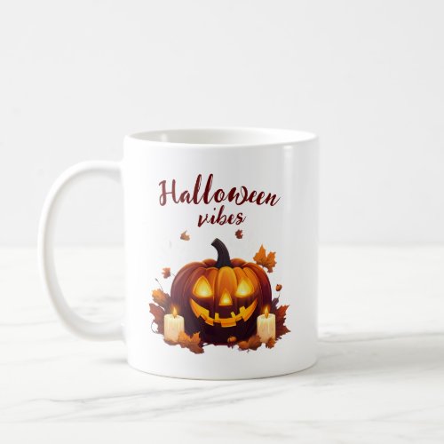 Halloween scene coffee mug