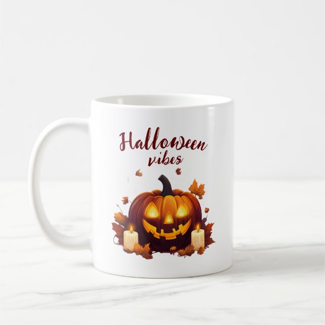 Halloween scene coffee mug (Left)