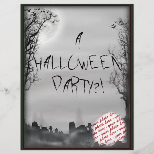 Halloween Scene Photo Frame (Front)