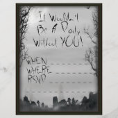 Halloween Scene Photo Frame (Back)