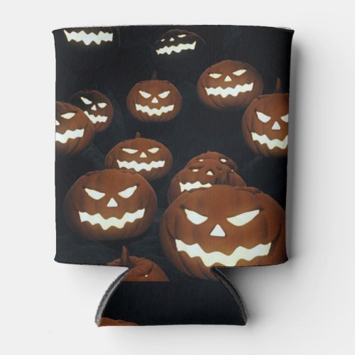 Halloween Scene Spooky 3D Illustration Can Cooler