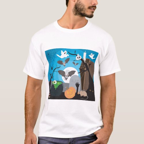 Halloween Scene T_Shirt