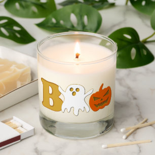 Halloween Scented Jar Candle Funny Boo