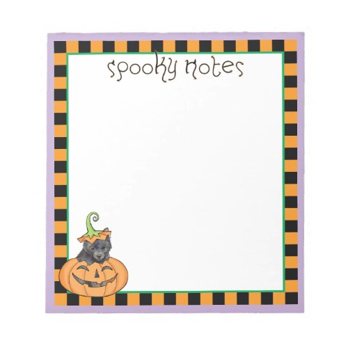 Halloween Schipperke Notepad