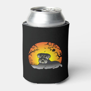 Halloween Schnauzer Dog Lover T-shirt Can Cooler