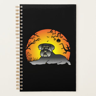 Halloween Schnauzer Dog Lover T-shirt Planner