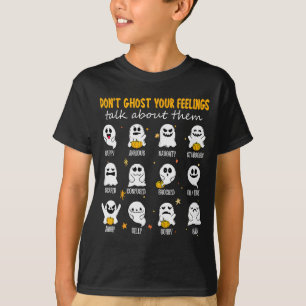 Halloween School Counselor Don't Ghost Your Feelin T-Shirt