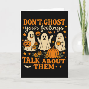 Halloween School Psychologist Shirt Dont Ghost You Card