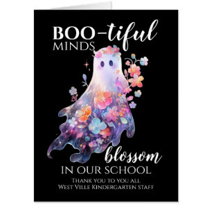 Halloween School Staff Thank You Jumbo Card