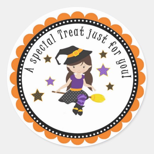 Halloween School Treat Party Gift Tag Stickers