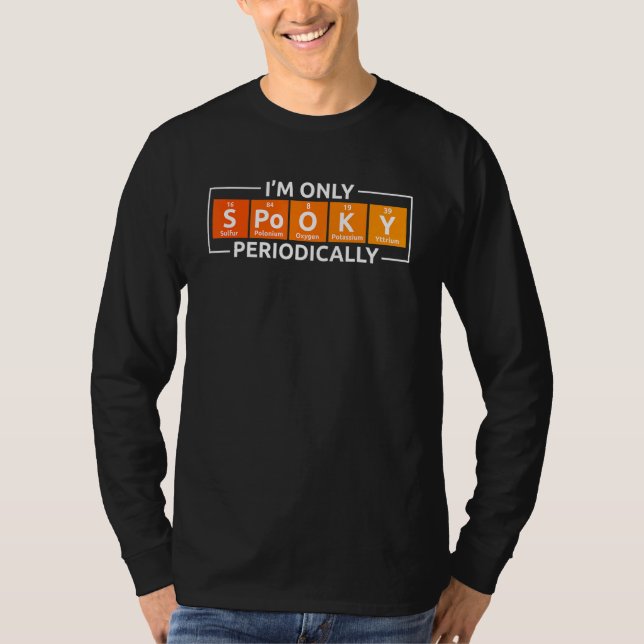 Halloween Science Spooky Periodically Periodic Tab T-Shirt (Front)