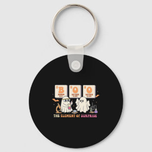 Halloween Science Teacher Boo Ghost The Element Of Keychain