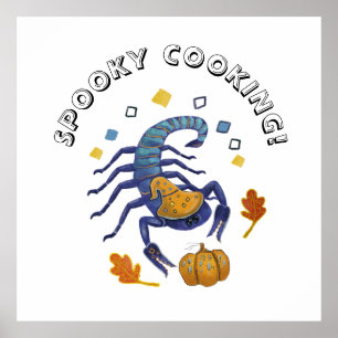 Halloween scorpion poster