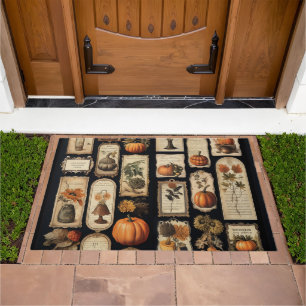Halloween Scrapper Tags Fall Doormat