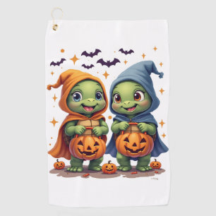 Halloween Sea Turtle Ghost Turtles T-Shirt Golf Towel