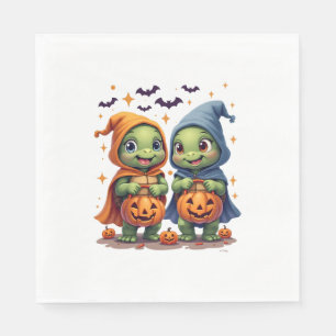 Halloween Sea Turtle Ghost Turtles T-Shirt Napkins