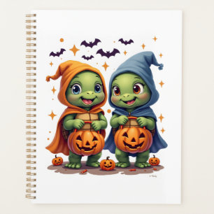 Halloween Sea Turtle Ghost Turtles T-Shirt Planner