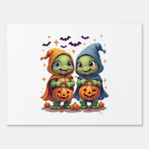 Halloween Sea Turtle Ghost Turtles T-Shirt Sign
