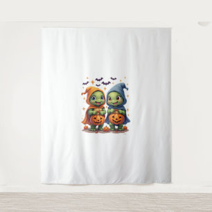Halloween Sea Turtle Ghost Turtles T-Shirt Tapestry