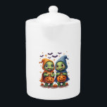 Halloween Sea Turtle Ghost Turtles T-Shirt Teapot<br><div class="desc">Halloween Sea Turtle Ghost Turtles T-Shirt</div>