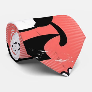 Halloween seamless pattern neck tie