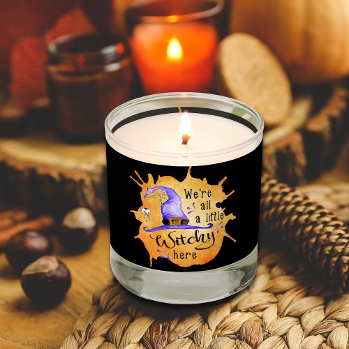 Halloween Season Funny Witch Saying Scented Candle