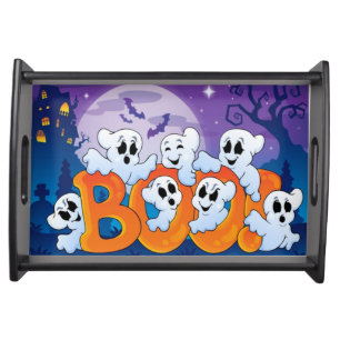 Halloween Serving Tray/Ghost Serving Tray