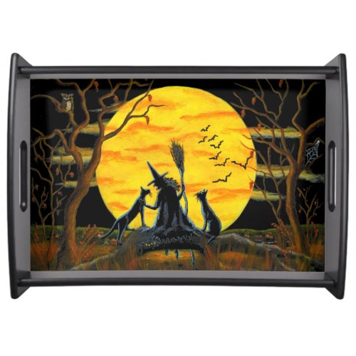 Halloween serving tray PatienceHalloween Nears