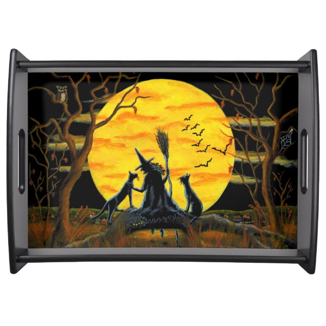 Halloween serving tray "Patience,Halloween Nears" (Front)